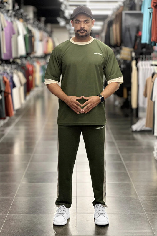 Essen Minimal Flow Men's Tracksuit Olive