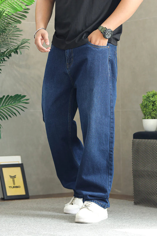 Turbo Classic Comfort Denim Baggy Jeans